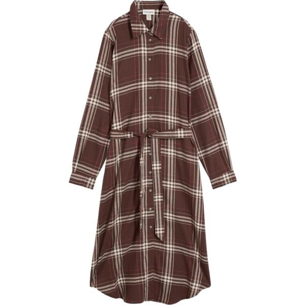 Vestito chemisier da donna in marrone scuro bonprix