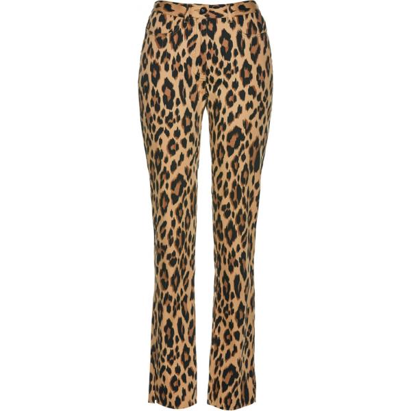 Pantalone fantasia elasticizzato marrone Bpc bonprix collection blu