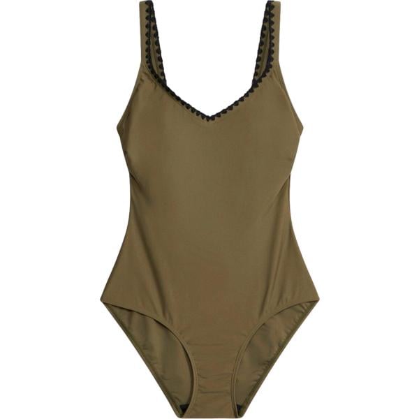 Costume intero da donna in marrone scuro bonprix