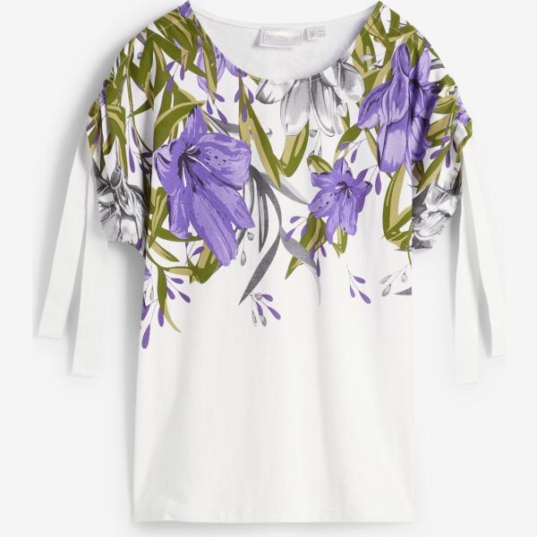 maglieria bonprix bianco a fiori