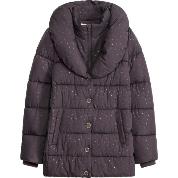 Piumino da donna in grigio scuro con glitter bonprix bonprix