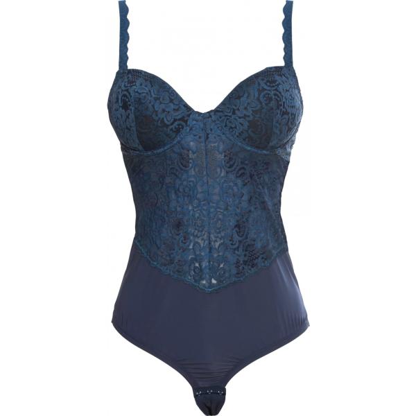 Body con pizzo Bodyflirt blu