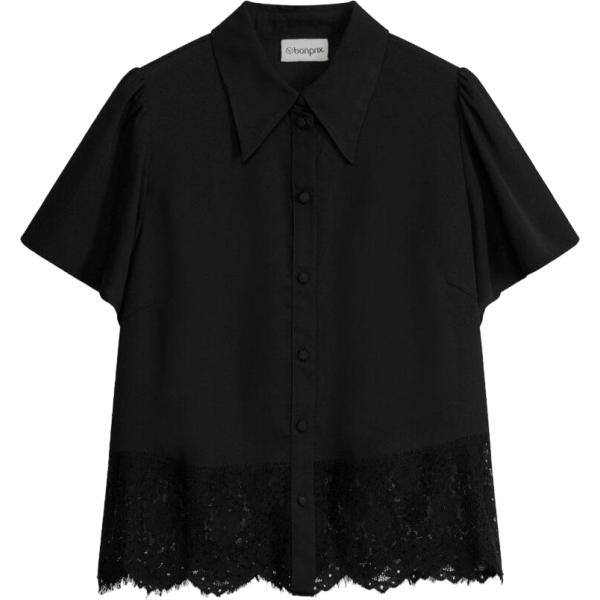 camicie a manica corta bonprix nero