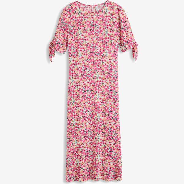 vestiti midi/longuette bonprix rosa a fiori