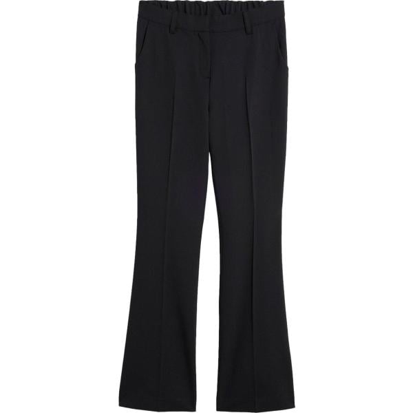 Pantaloni da donna forma svasata in nero pece bonprix