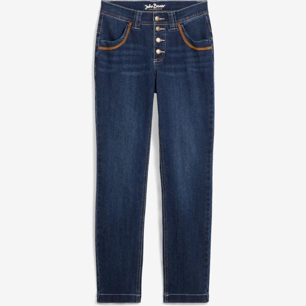 jeans dritti bonprix blu
