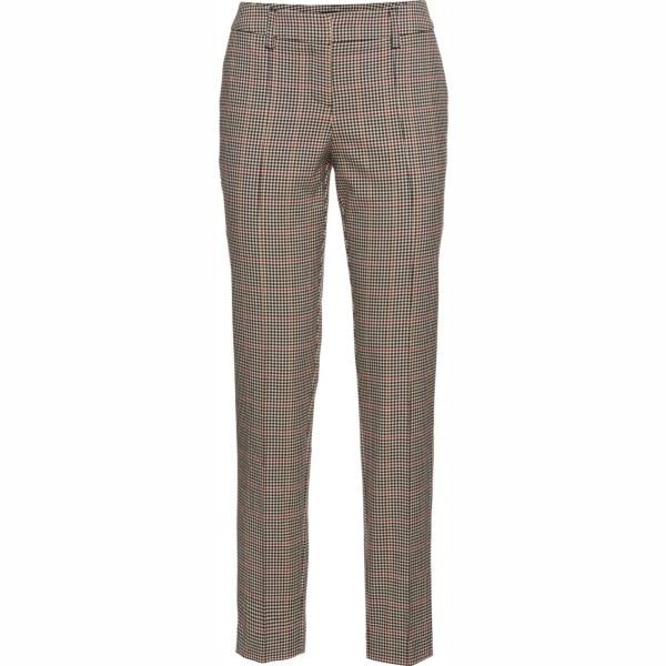 pantaloni Bodyflirt marrone a quadri