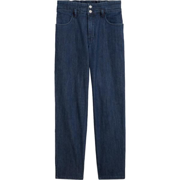 Jeans mom da donna in blu scuro a vita alta in denim bonprix