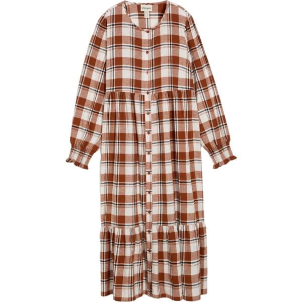 Vestito longuette/midi da donna in marrone chiaro bonprix bonprix