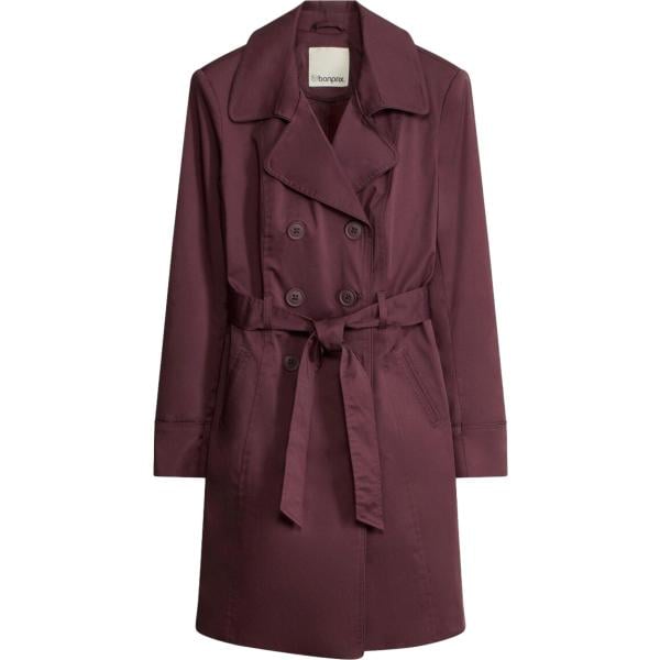 Trench da donna in marrone scuro in cotone bonprix