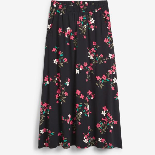 gonne bonprix nero a fiori