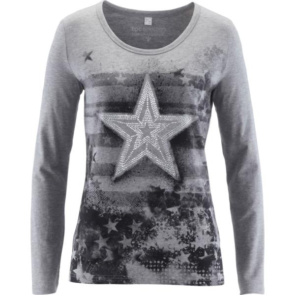 maglieria Bpc selection grigio con stampe