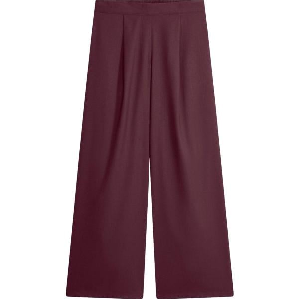 Pantaloni a palazzo da donna in marrone scuro in viscosa bonprix bonprix
