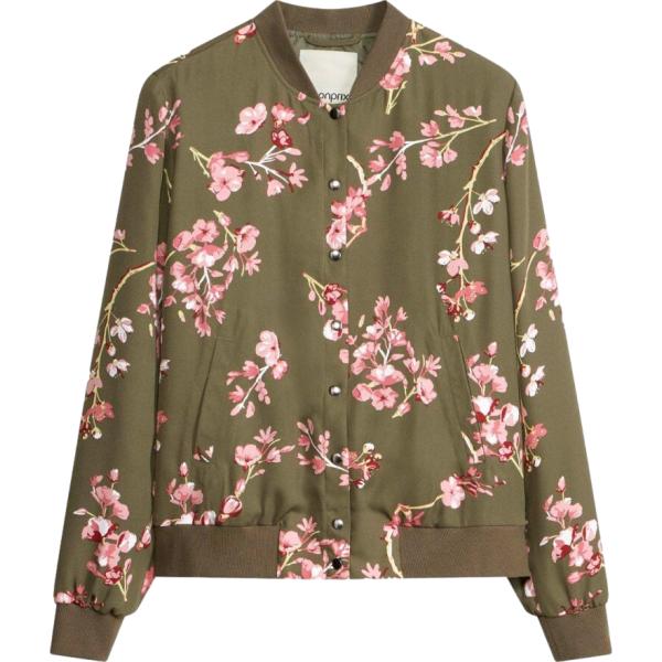 Bomber da donna in marrone chiaro corto bonprix bonprix