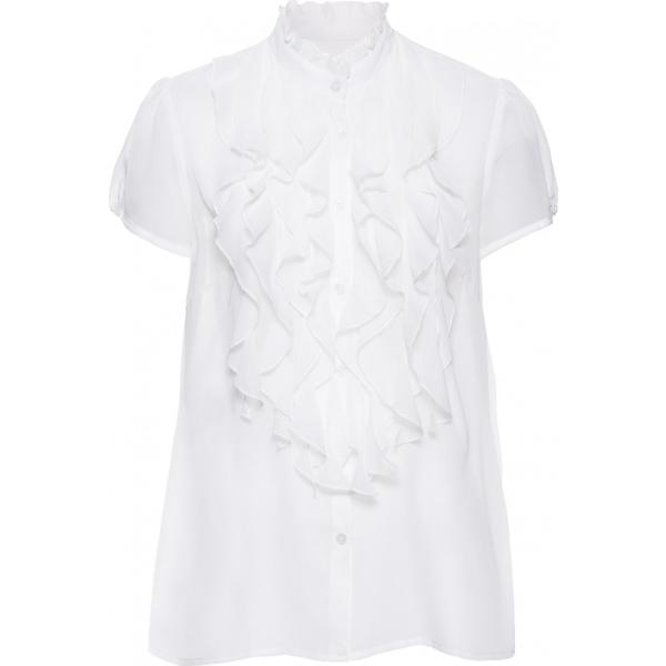 Blusa con volant bianco Rainbow bianco