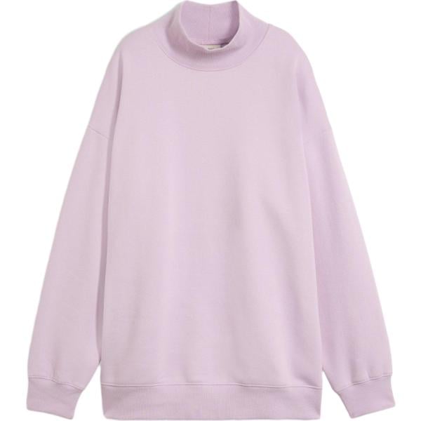 Felpa da donna in viola chiaro collo alto bonprix
