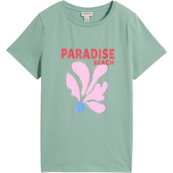 T-shirt da donna in verde chiaro bonprix