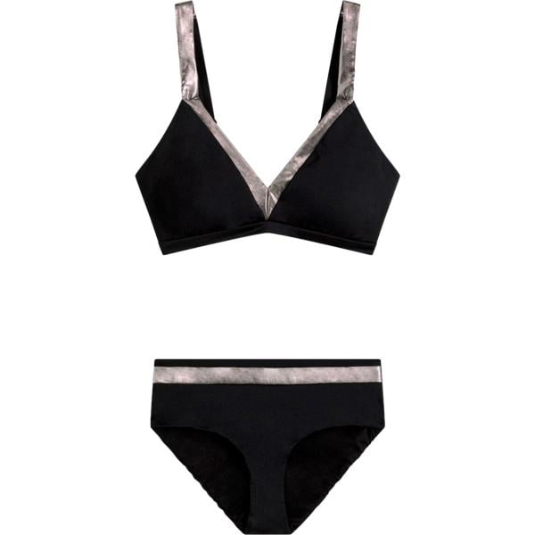 Bikini da donna in nero pece bonprix