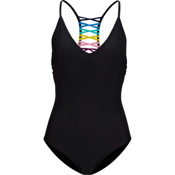 costumi interi Rainbow nero