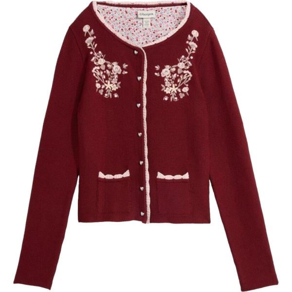 Cardigan da donna in bordeaux bonprix