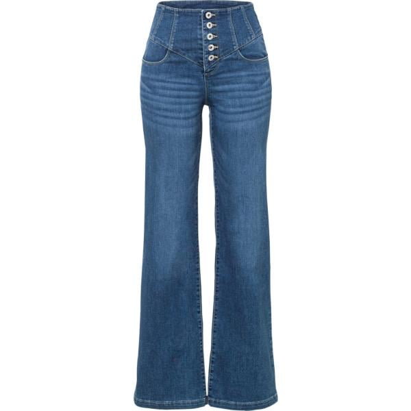 jeans a zampa bonprix blu