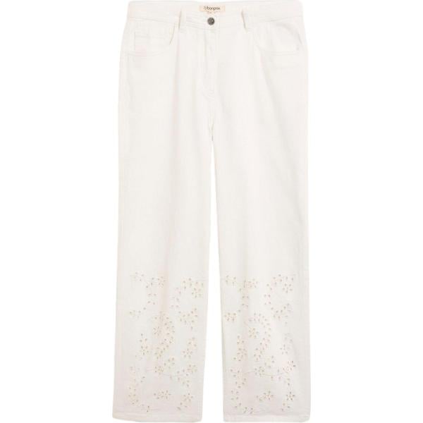 pantaloni bonprix bianco