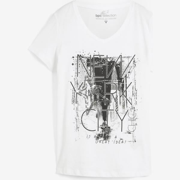 t-shirt bonprix bianco