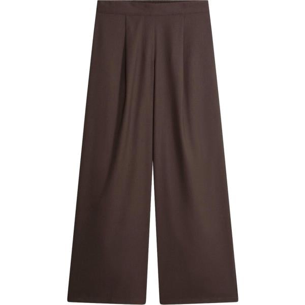 Pantaloni a palazzo da donna in marrone scuro in viscosa bonprix bonprix