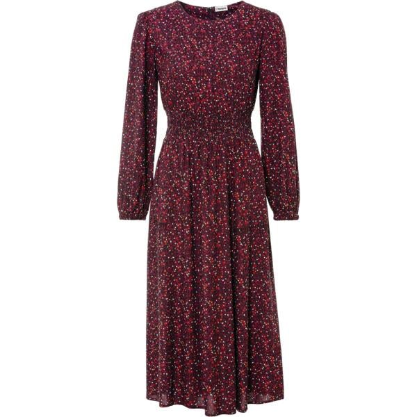 Vestito longuette/midi da donna in marrone scuro a fiori bonprix bonprix
