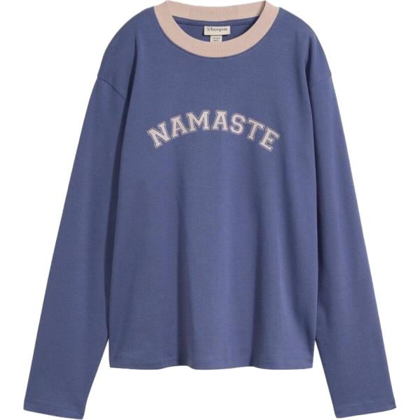 T-shirt da donna in blu scuro a maniche lunghe bonprix