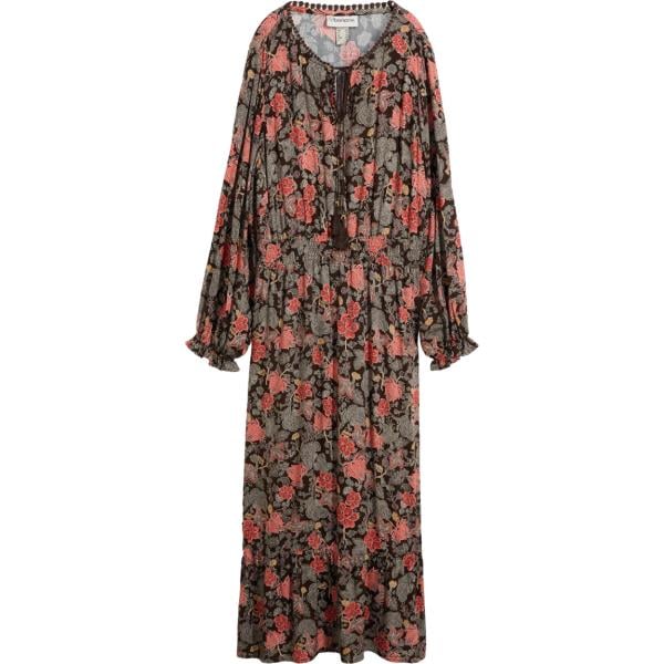 Vestito lungo da donna in marrone scuro lungo in viscosa bonprix bonprix