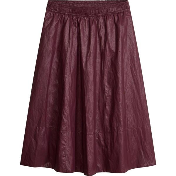 Gonna da donna in marrone scuro in ecopelle bonprix