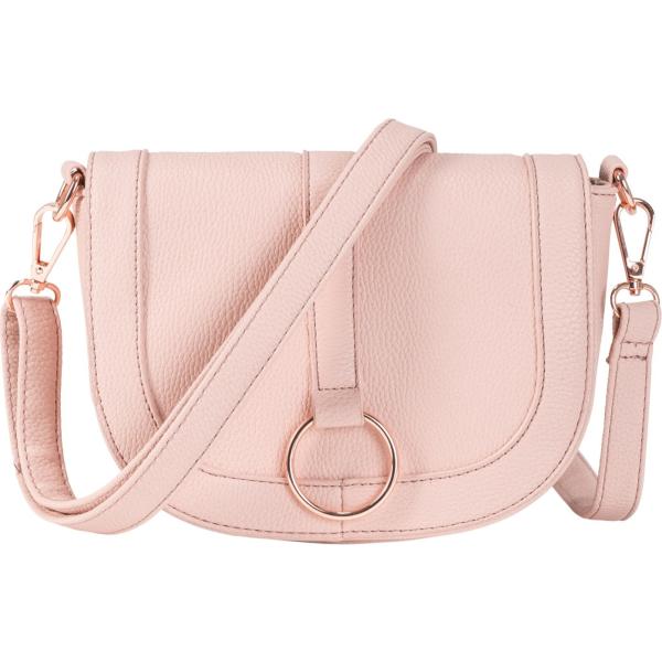 Borsa a tracolla con anello oro e rosa Bpc bonprix collection rosa