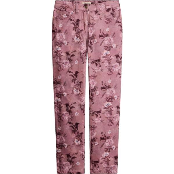Pantaloni da donna in rosa scuro a fiori bonprix bonprix