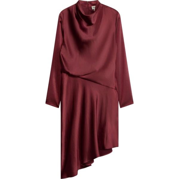 Vestito longuette/midi da donna in bordeaux bonprix