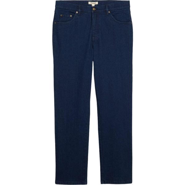 Jeans dritti da uomo in blu scuro in denim bonprix