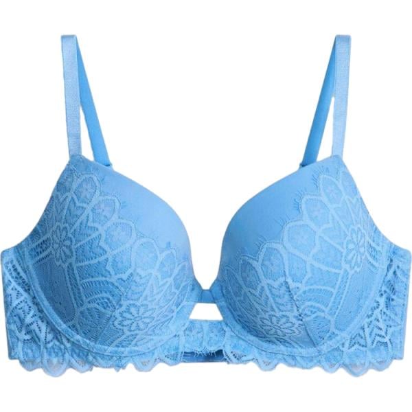 Reggiseno da donna in azzurro con pizzo bonprix