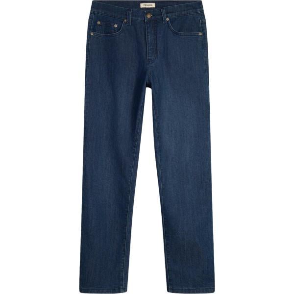 Jeans dritti da uomo in blu scuro in denim bonprix