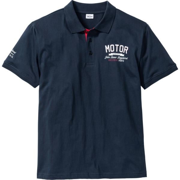 polo John Baner JEANSWEAR blu con stampe