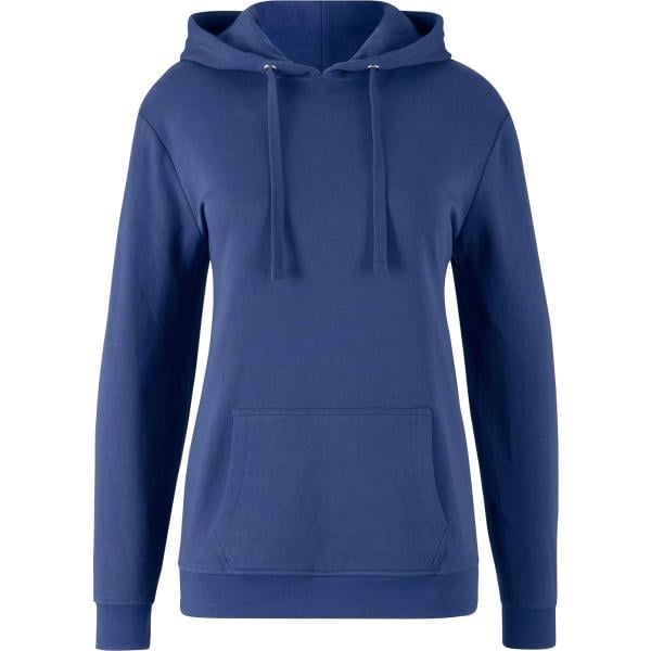 Felpa con cappuccio da donna in blu scuro collo con cappuccio bonprix