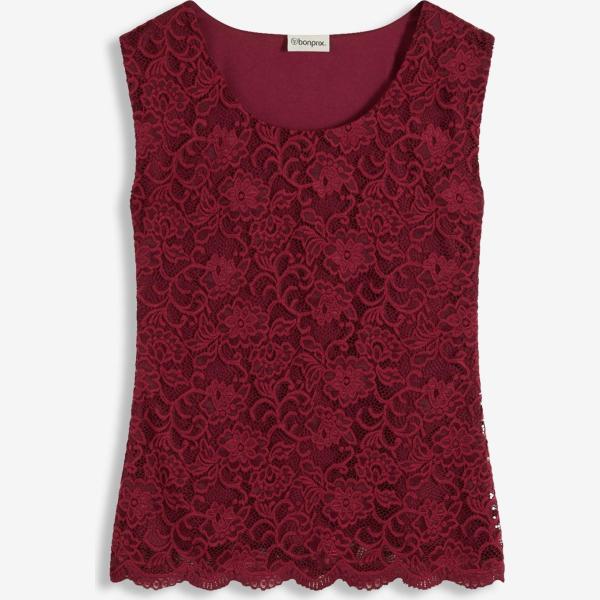 top bonprix rosso