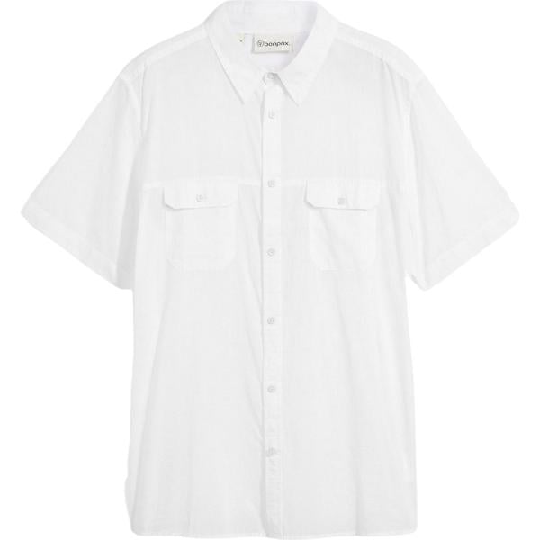 camicie a manica corta bonprix bianco