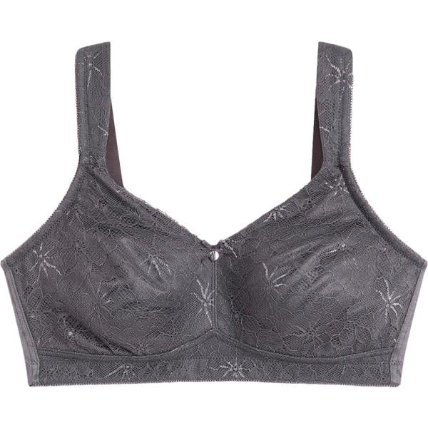 Reggiseno da donna senza ferretto in grigio scuro con spalline bonprix