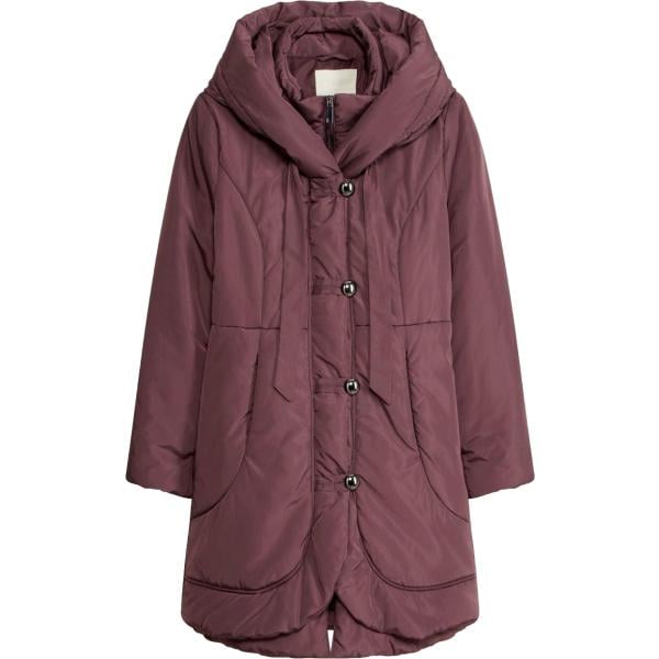 Piumino da donna in viola scuro con bottoni bonprix bonprix
