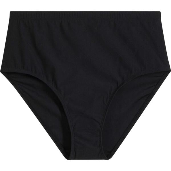 Bikini da donna in nero pece modellante a vita alta bonprix