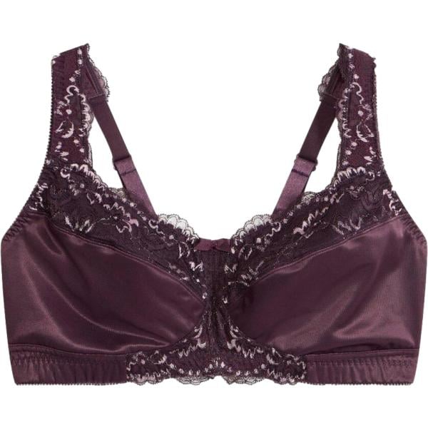 Reggiseno da donna senza ferretto in marrone scuro con spalline bonprix