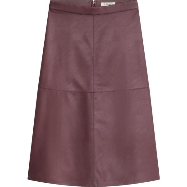 Gonna longuette da donna in marrone scuro in ecopelle bonprix bonprix