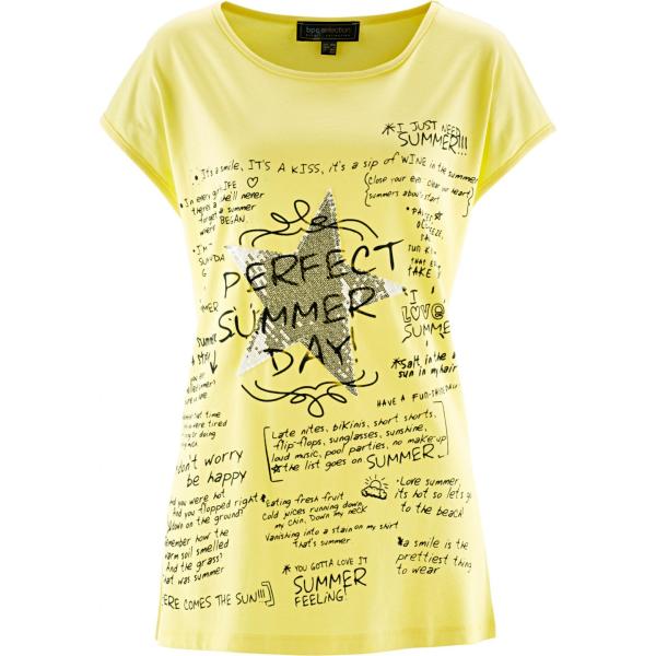 maglieria Bpc selection giallo con stampe