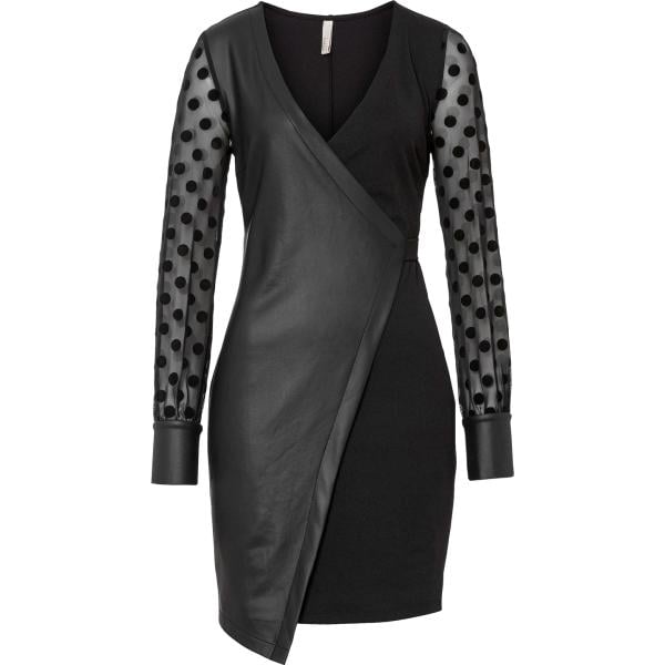 vestiti bonprix nero a pois