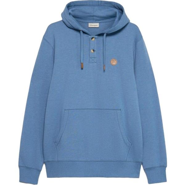 Felpa con cappuccio da uomo in blu medio collo con cappuccio in ecopelle bonprix
